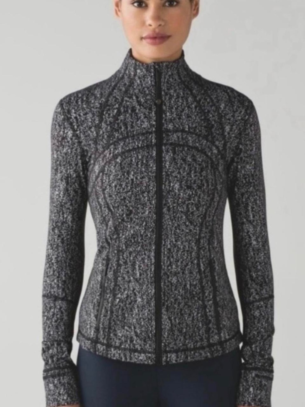 Lululemon Speckled Black Full‑Zip Define Jacket - Picture 9 of 10